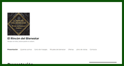Desktop Screenshot of elrincondelbienestar.com